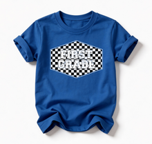 Load image into Gallery viewer, CHECKERED BACK TO SCHOOL TEE