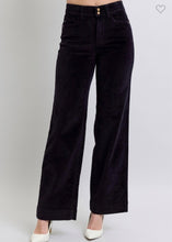 Load image into Gallery viewer, Black & Chic Wide Leg Corduroy Judy Blue Jeans