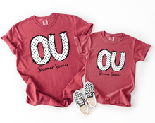 Load image into Gallery viewer, youth Polka Dot Boomer Sooner Tee