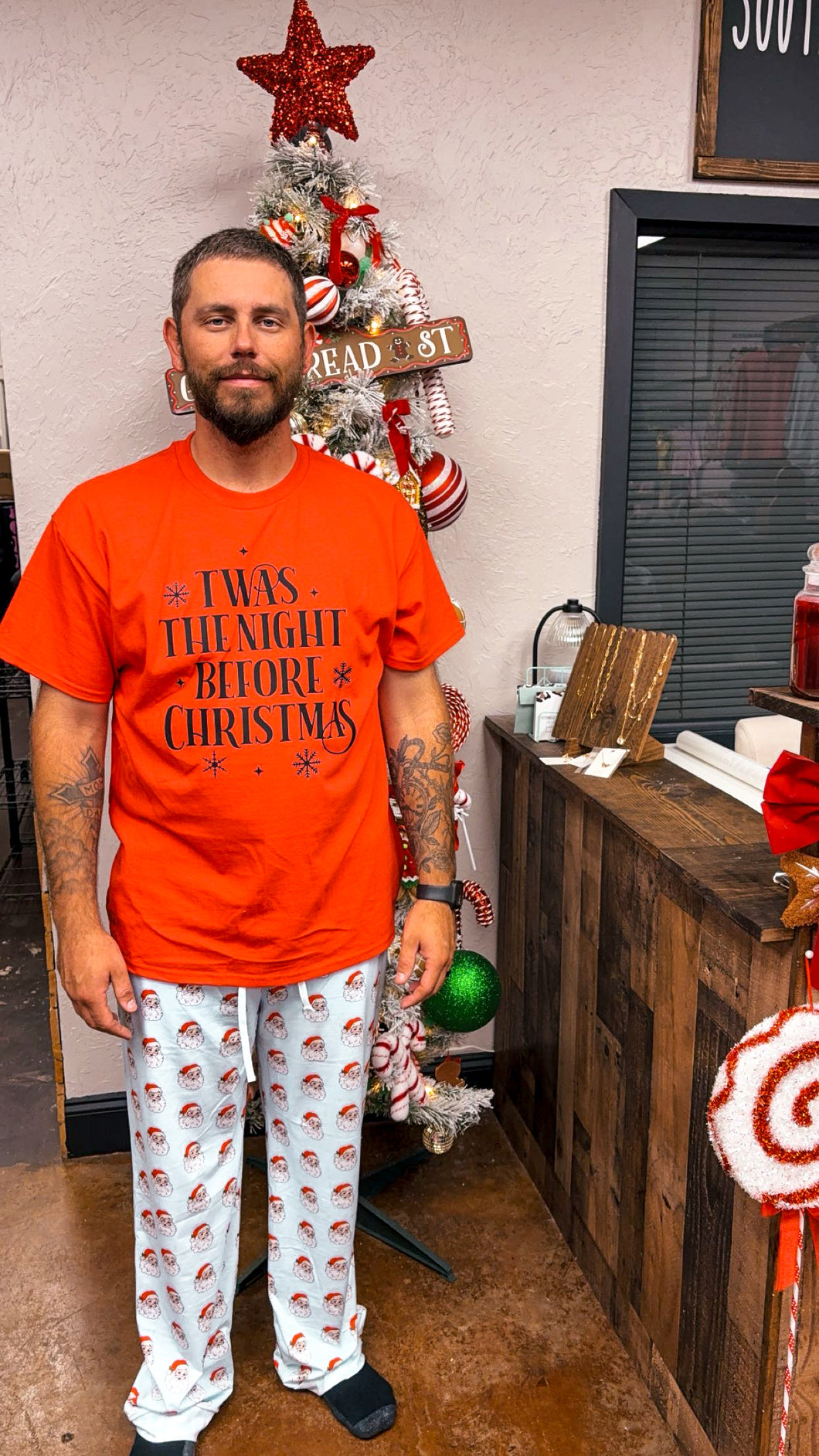 Matching Shirt for Mens Santa Pj Pants