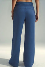 Load image into Gallery viewer, Sail Blue Drawstring Wide Leg Pants
