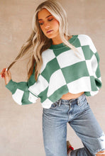 Load image into Gallery viewer, Green Checkered Sweater
