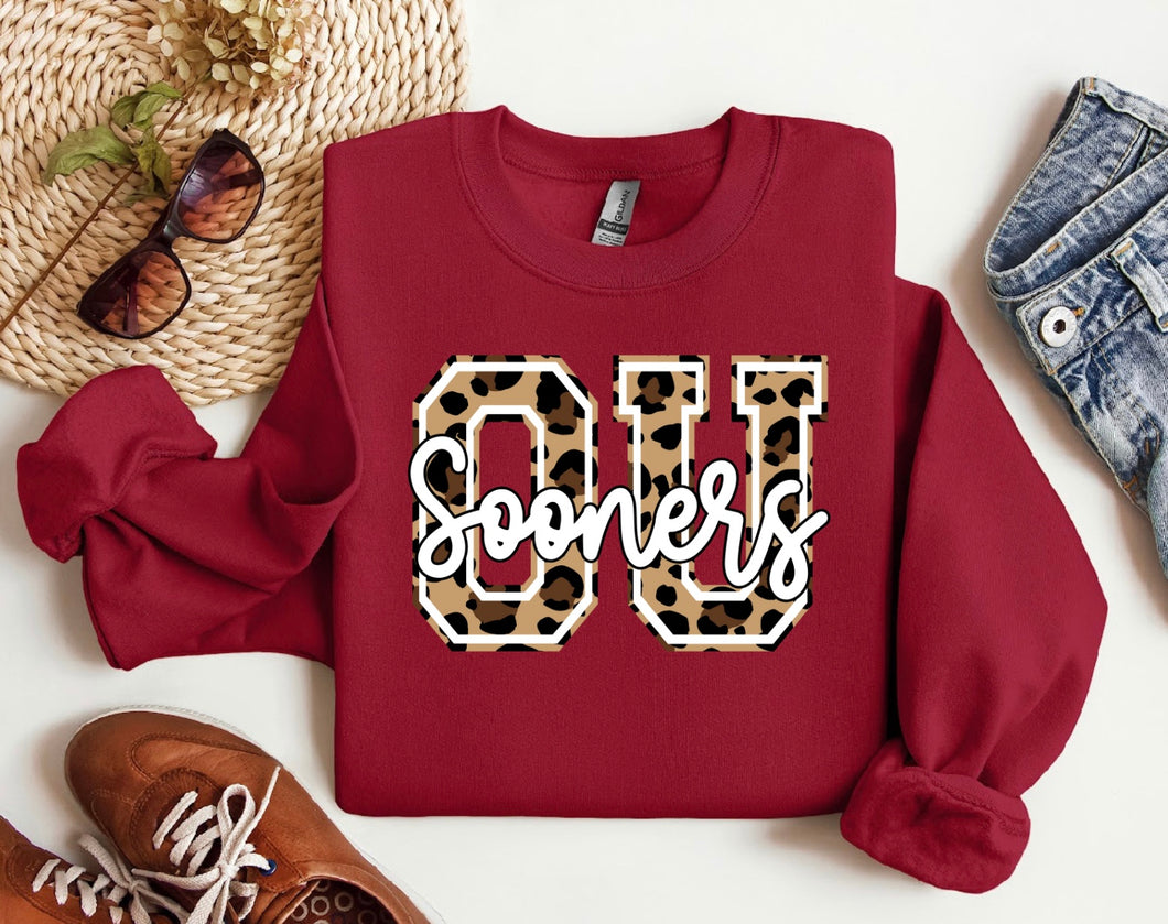 Leopard Sooners Sweatshirt