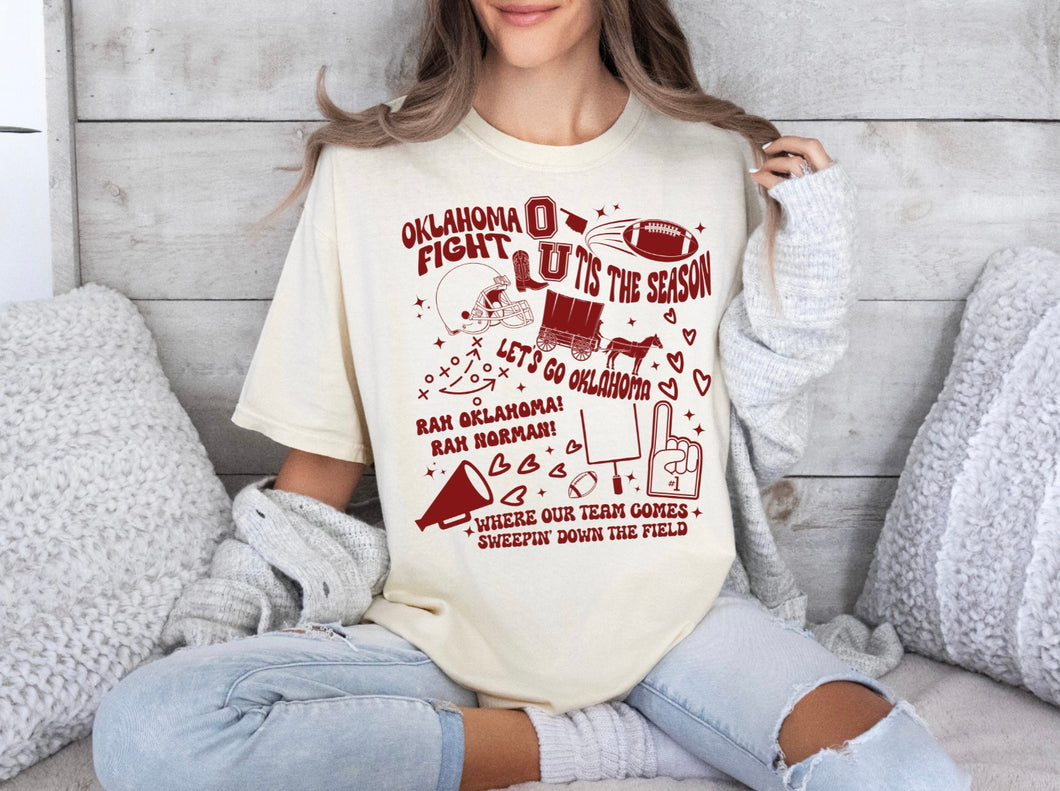 Oklahoma University Collage Tee