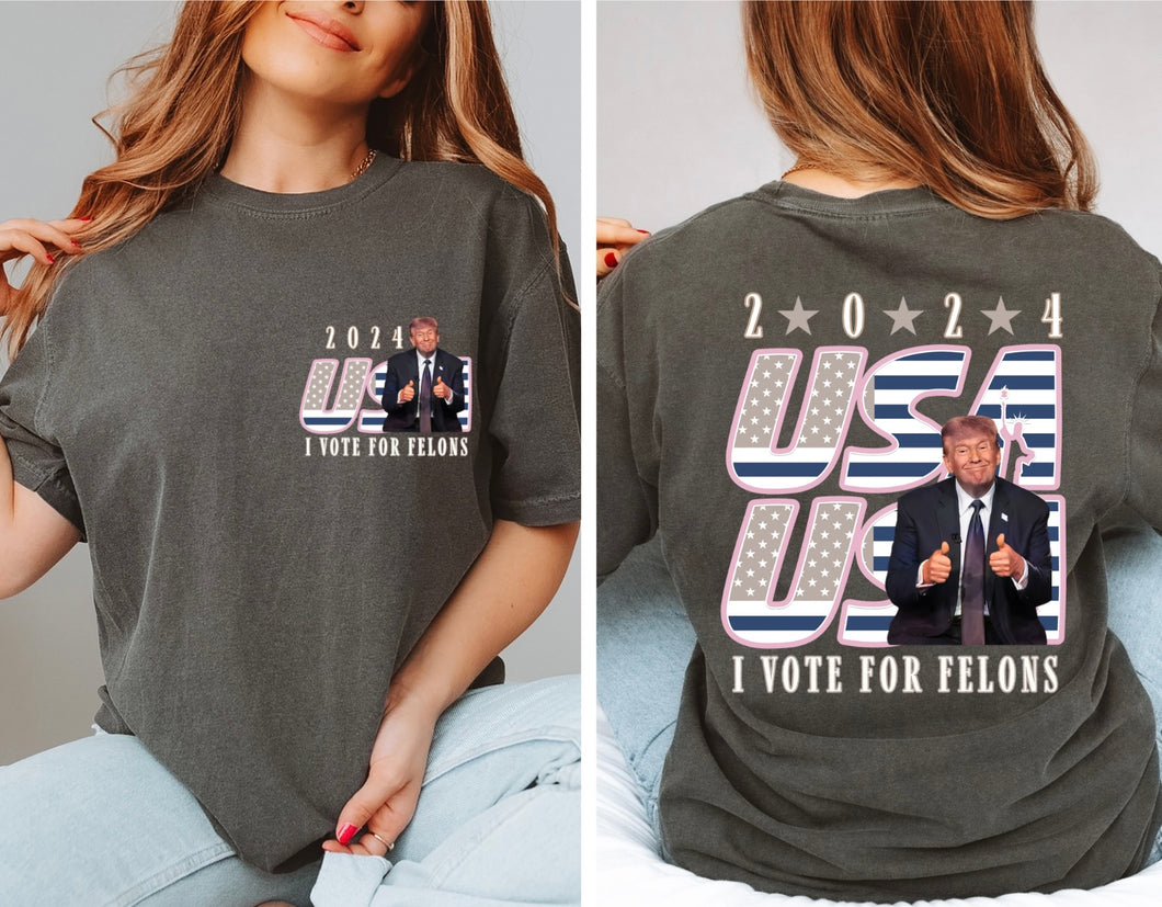 I vote for felons tee