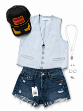 Load image into Gallery viewer, The Weekend Denim Vest
