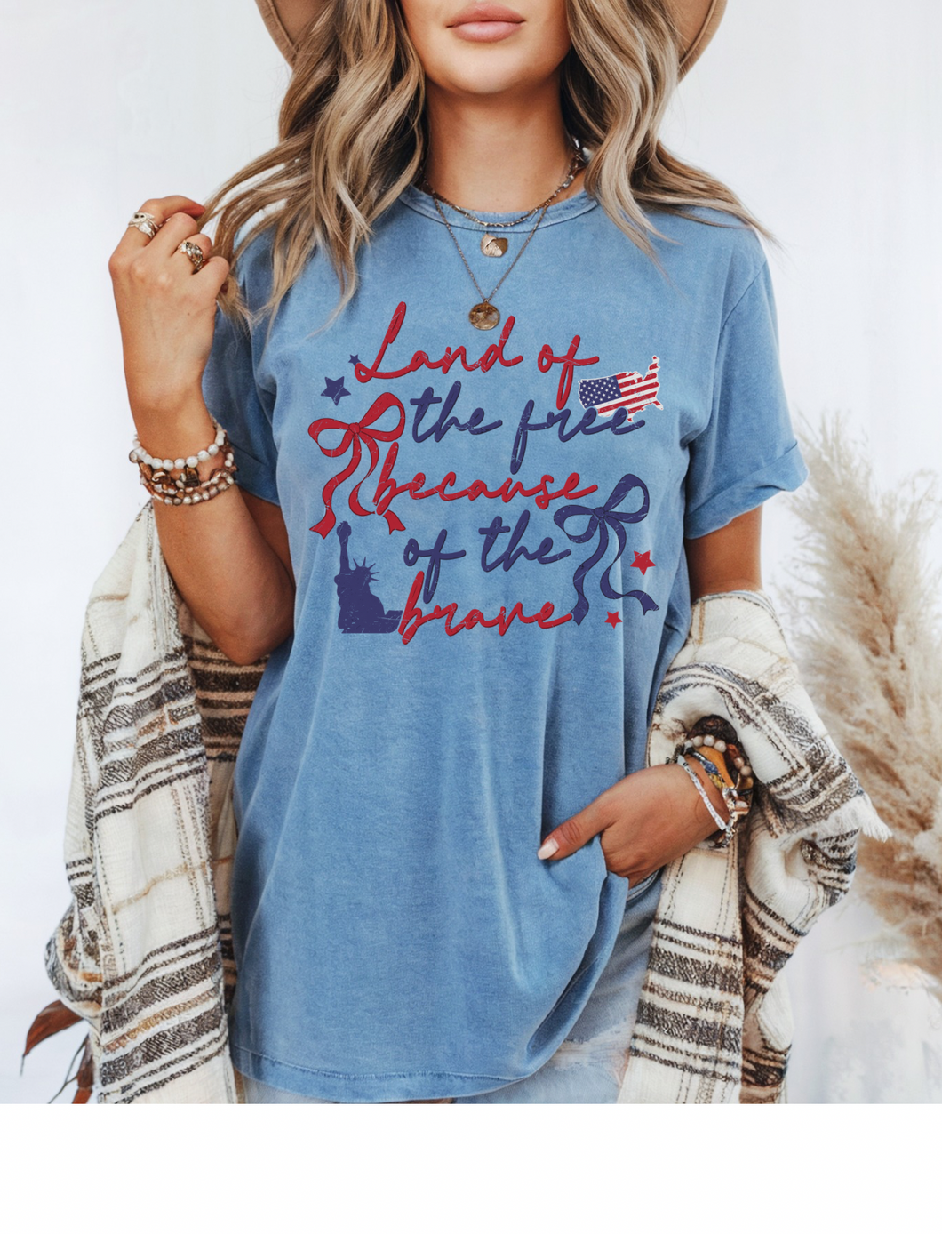 Land of the free tee - comfort colors