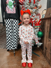 Load image into Gallery viewer, Girls Santa PJ Set
