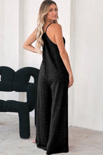 Load image into Gallery viewer, Black Spaghetti Strap Loosefit Jumpsuit
