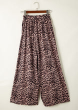 Load image into Gallery viewer, Wide Leg Brown Leopard Pants
