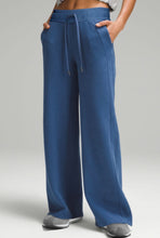 Load image into Gallery viewer, Sail Blue Drawstring Wide Leg Pants
