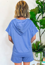 Load image into Gallery viewer, Casual Zipped Short Sleeve Hoodie &amp; Shorts Set
