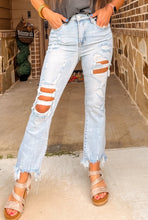 Load image into Gallery viewer, The Monica Straight Leg Distressed Jean
