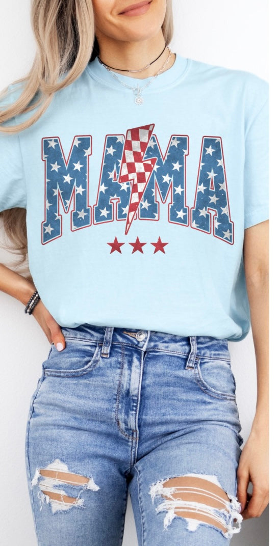 Mama Stars & Bolt Tee