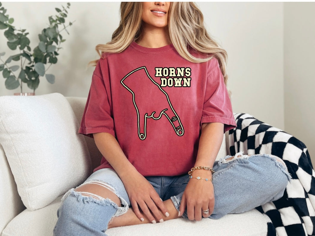 Horns Down Tee