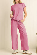 Load image into Gallery viewer, Pink Corded Top &amp; Wide Leg Pants
