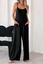 Load image into Gallery viewer, Black Spaghetti Strap Loosefit Jumpsuit
