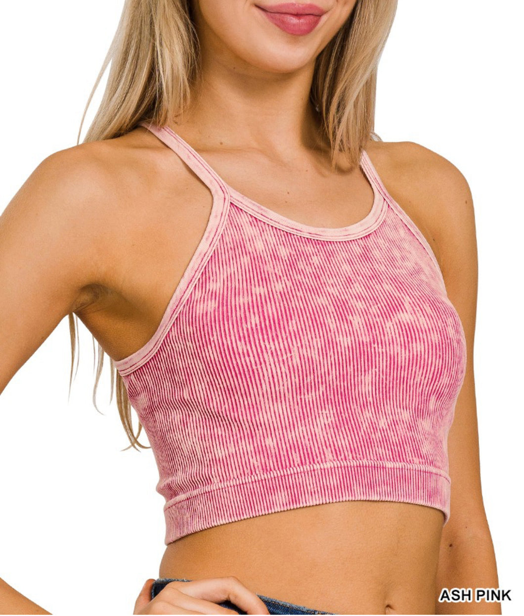 Ribbed seamless crop