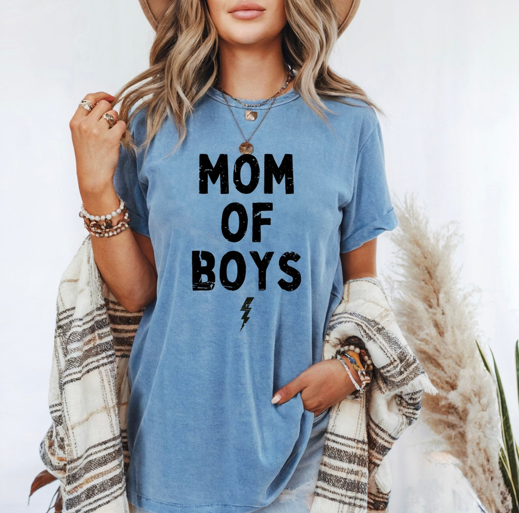 Mom Of Boys Tee- Comfort Colors