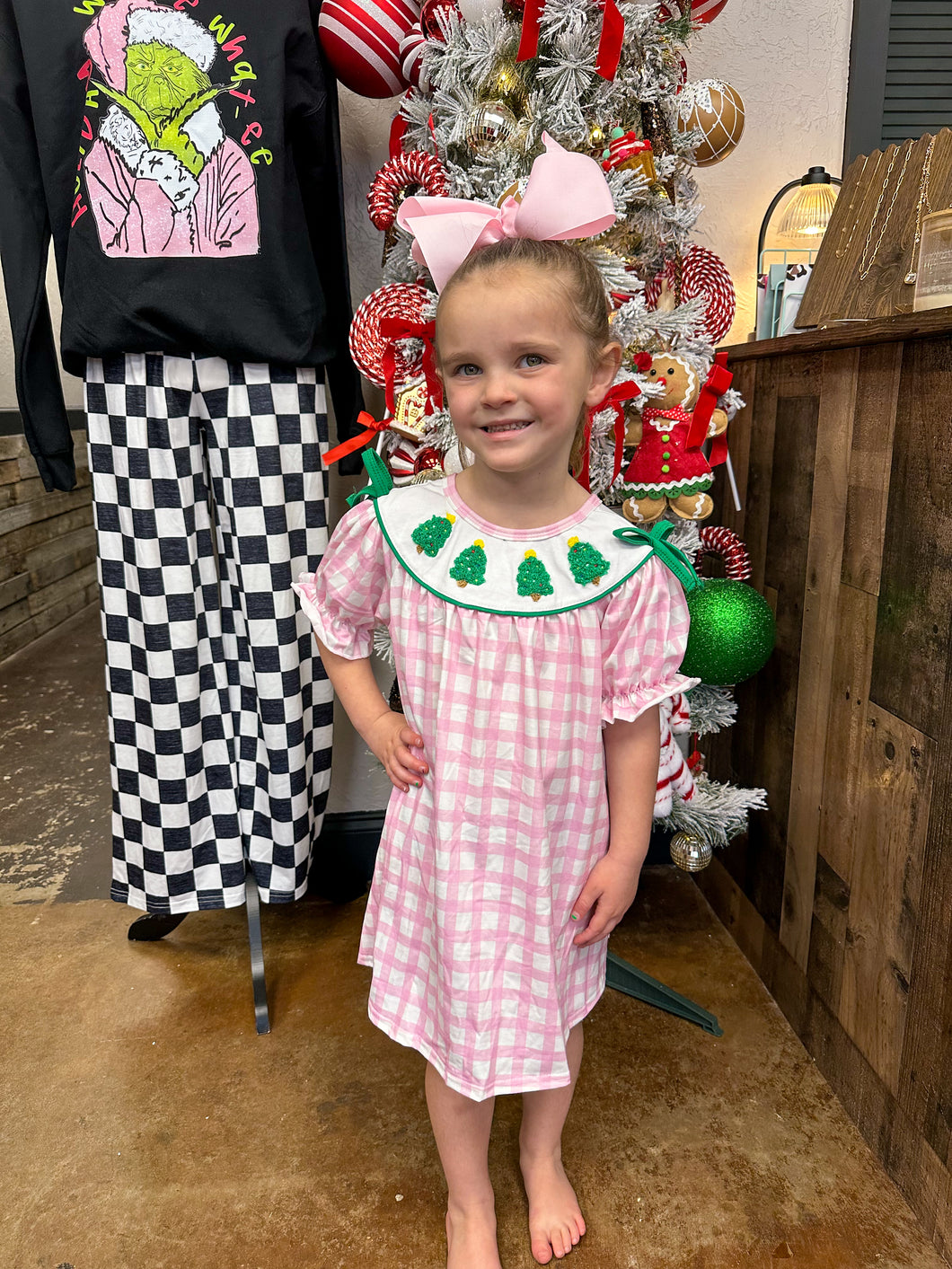 Christmas Plaid Girls Dress