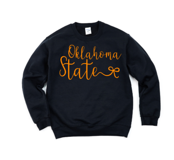 CUTESIE OKLAHOMA STATE CREWNECK SWEATSHIRT (Copy)