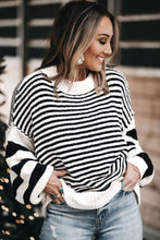 Load image into Gallery viewer, Striped Drop Sleeve Knit Sweater
