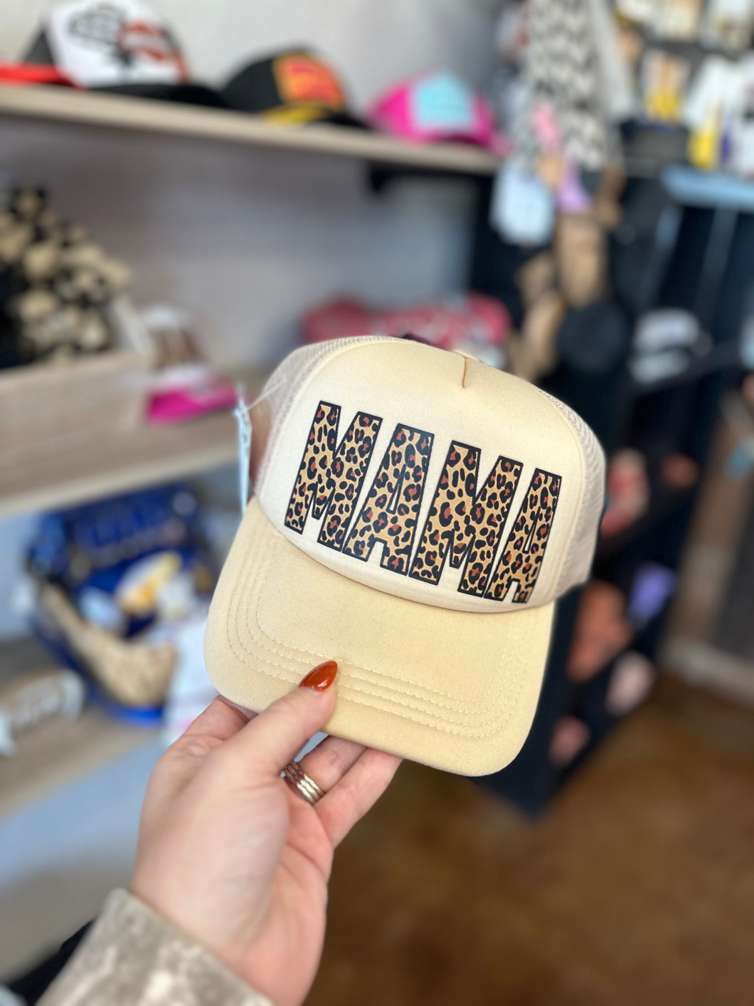 Neutral Mama Trucker Hat