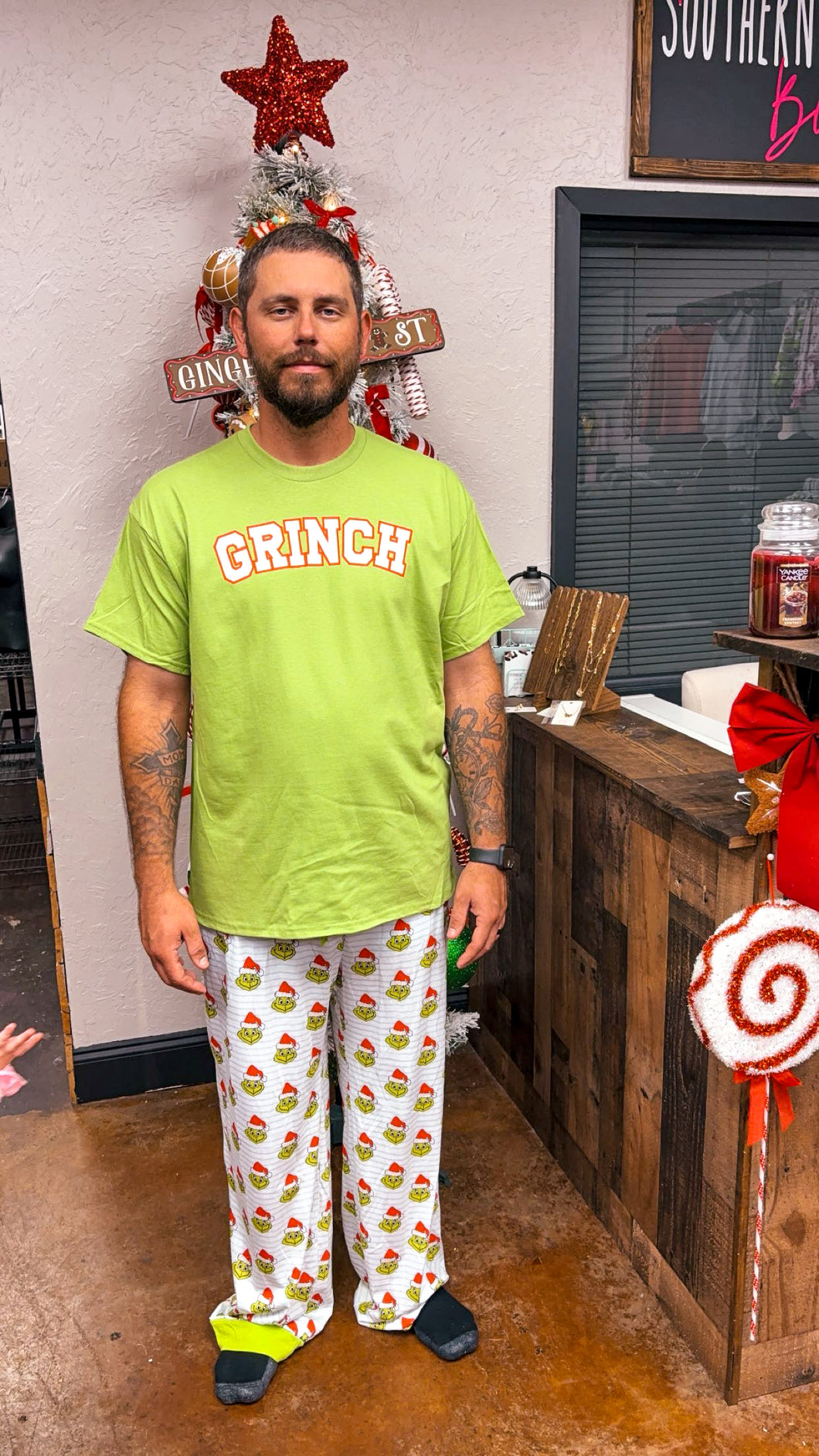 Men's Green Pj Pants