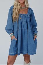 Load image into Gallery viewer, Blue Jean Loose Fit Dress
