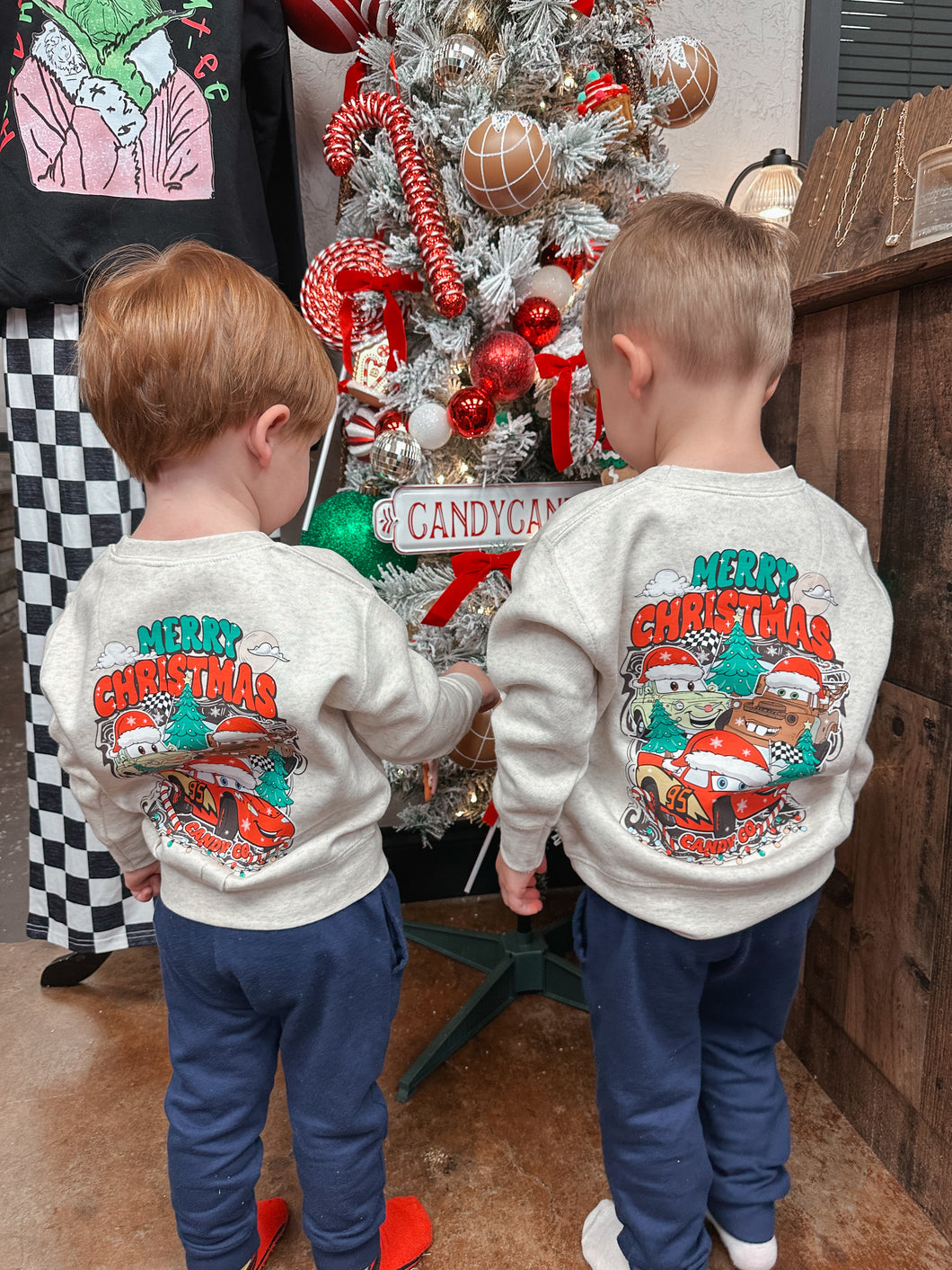 Boys Lightening Christmas Sweatshirt