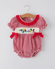 Load image into Gallery viewer, Holiday Christmas lights Romper
