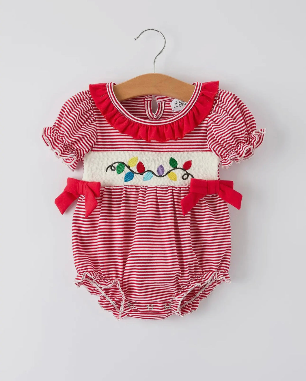 Holiday Christmas lights Romper