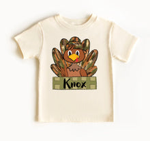 Load image into Gallery viewer, Boys Custom Turkey Name Tee
