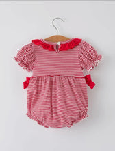 Load image into Gallery viewer, Holiday Christmas lights Romper
