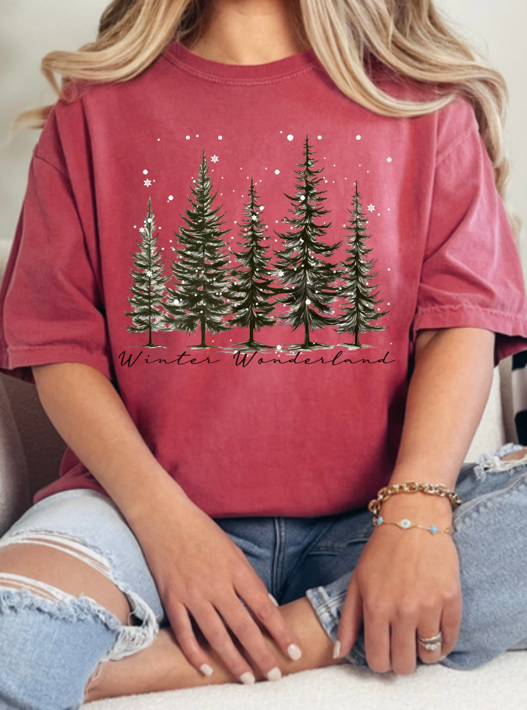 Christmas trees adult dtf print