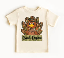 Load image into Gallery viewer, Boys Custom Turkey Name Tee
