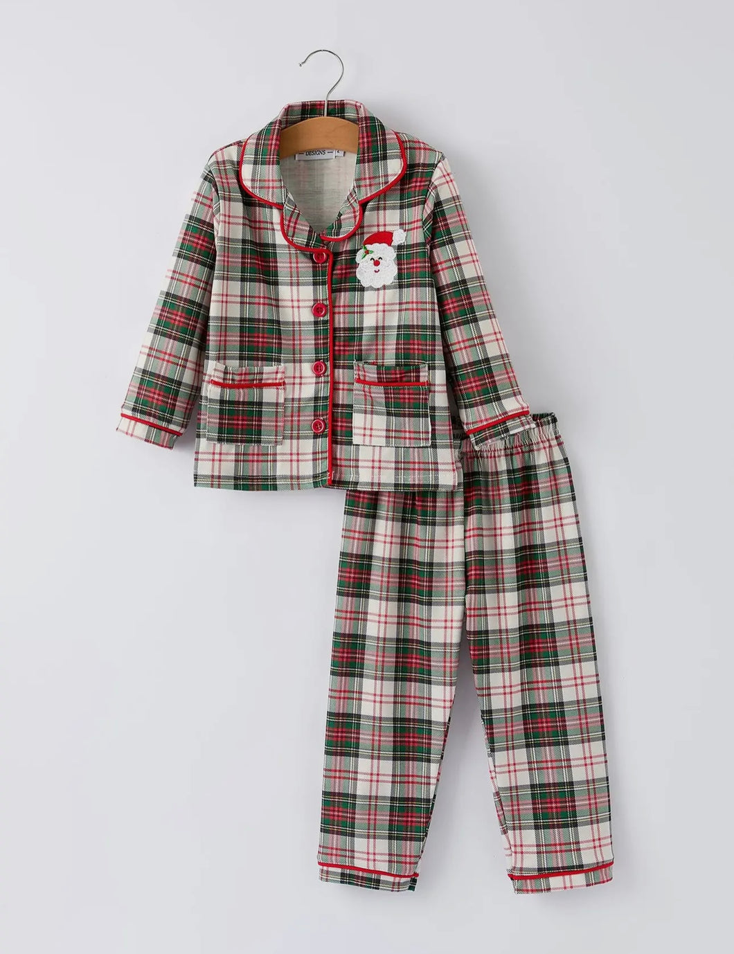 Little Boys Christmas Plaid Pants set