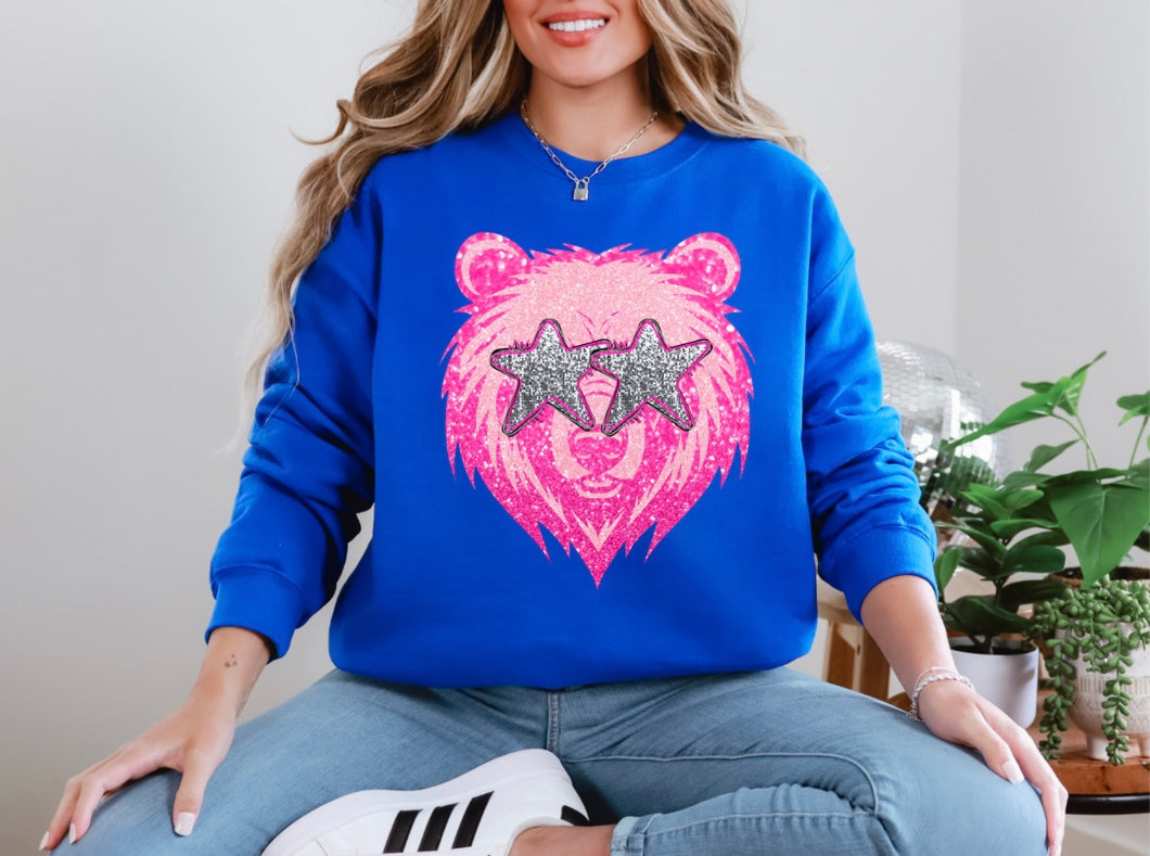 Adult Star Eyed Bear Sweatshirt