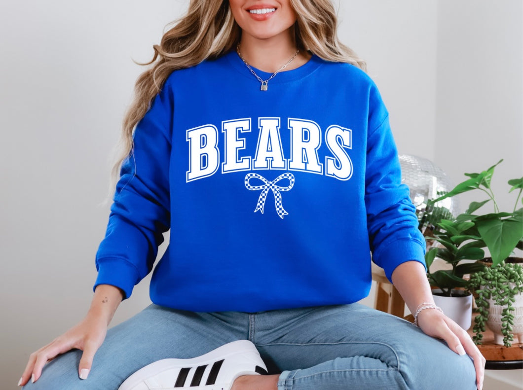 Youth Bears Bow Sweatshirt