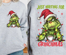 Load image into Gallery viewer, Waiting on Grinchmas adult dtf print 11.5
