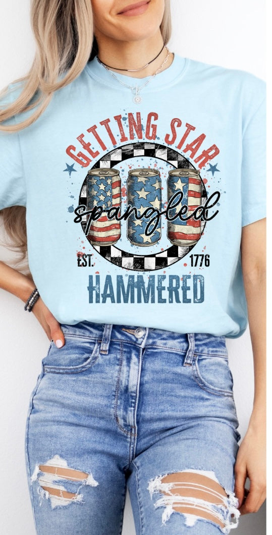 Star Spangled Hammered Tee