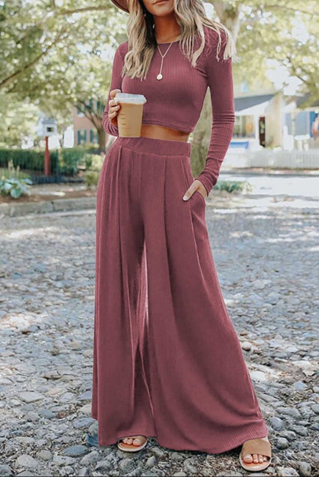 The Magnolia Wide Leg Set