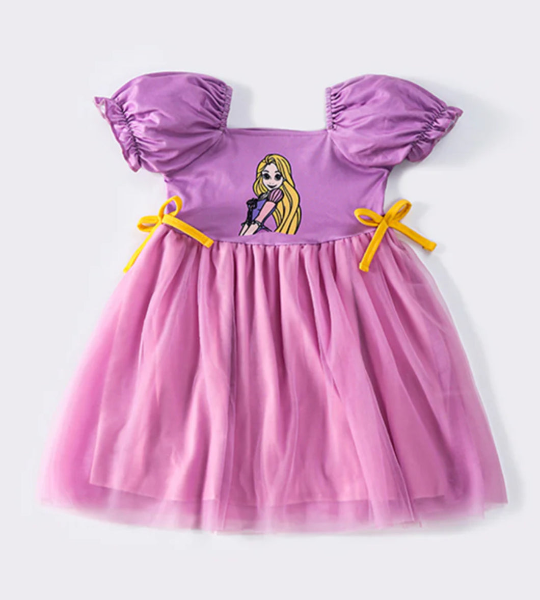 Purple Princess Tulle Dress