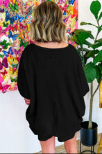 Load image into Gallery viewer, Black Waffle Knit Set
