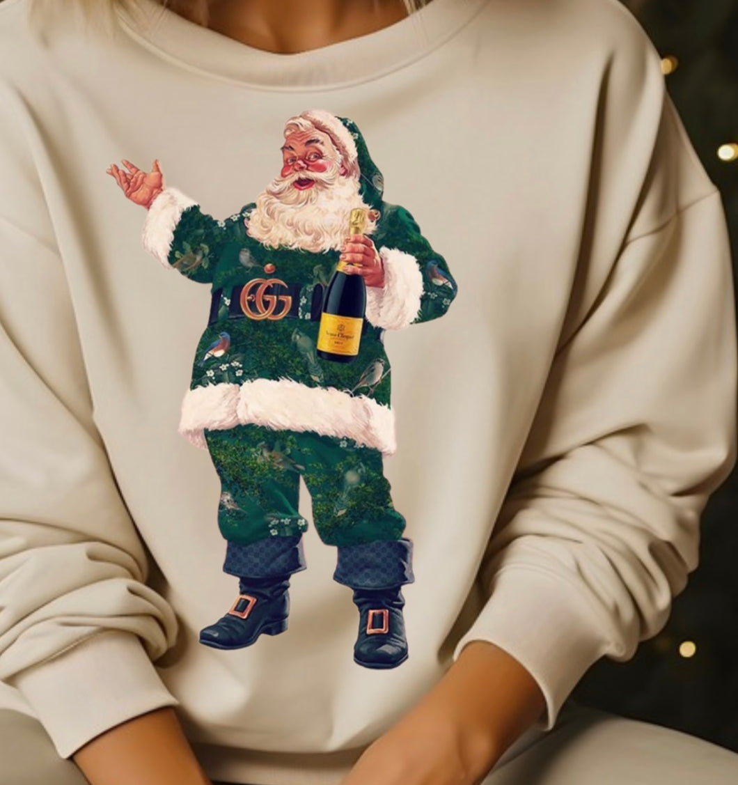 Boujee Santa adult dtf print 11.5