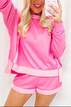 Load image into Gallery viewer, Longsleeve Pink Patchwork Set
