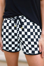 Load image into Gallery viewer, Black &amp; White Checkered Shorts
