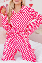 Load image into Gallery viewer, Pink Checkered Lounge Set
