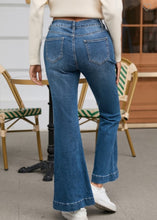 Load image into Gallery viewer, High Waist Front Seam Flare Jeans
