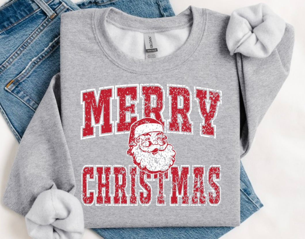 Distressed Merry Christmas 11.5 adult print